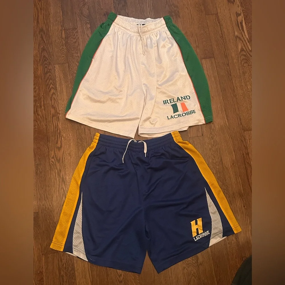 Lacrosse Unlimited Lacrosse Shorts-Hofstra & Ireland-excellent condition - Picture 1 of 3